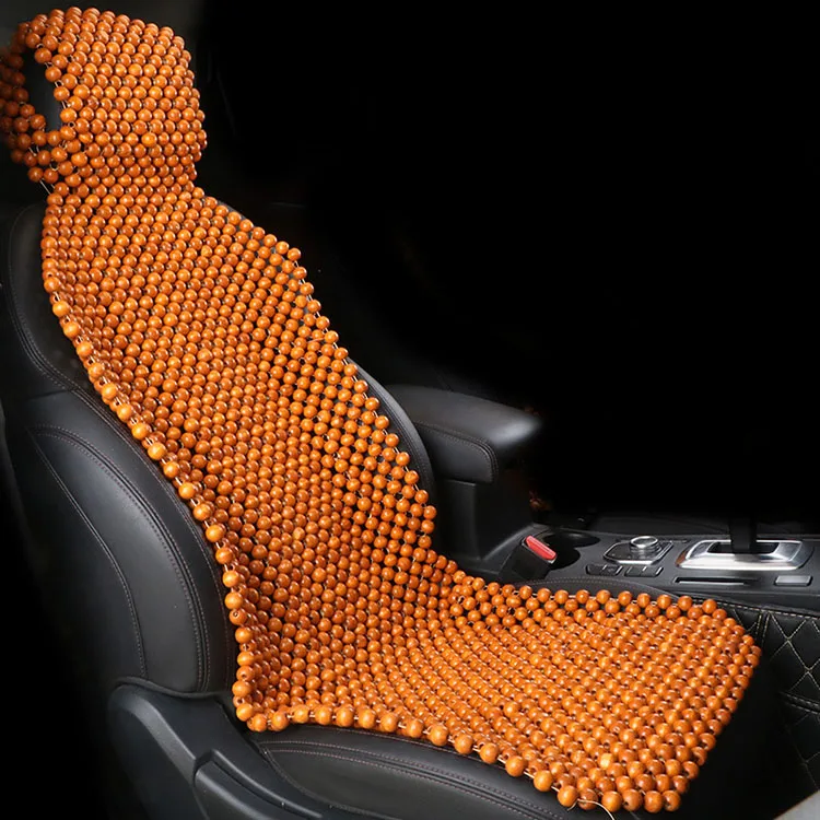 Marcan Factory Price Handmade Design Breathable Wooden Bead Car Seat Cover for Summer Beads Cooling Bead Car Seat Cushion