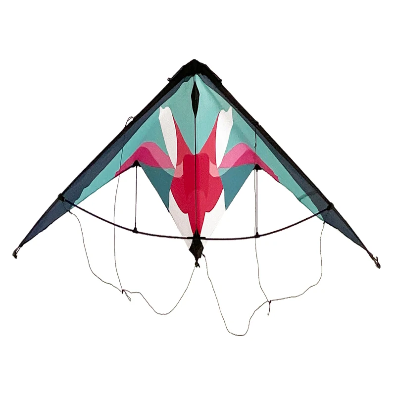 Large Green Pyramid Kite for Kids Great Beach Toy Easy to Fly Made of Durable Nylon by Kite Manufacturers