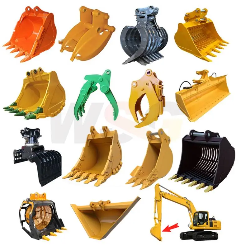 Monde Factory Excavator Bucket Rock Mine Heavy Duty Severe Customized 20 Ton for / Hard Soil CA T 320