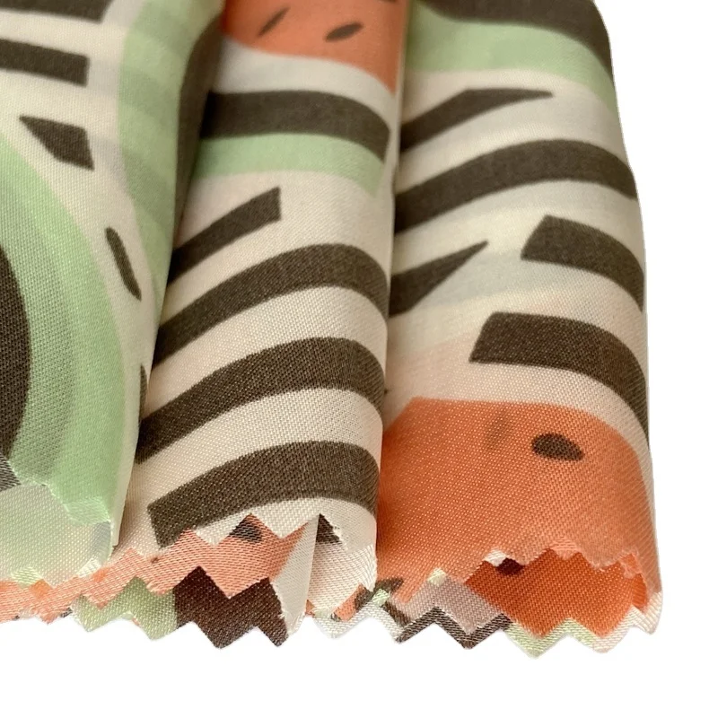 
telas fruits watermelon design printed polyester chiffon material microfiber fabric for baby clothing 