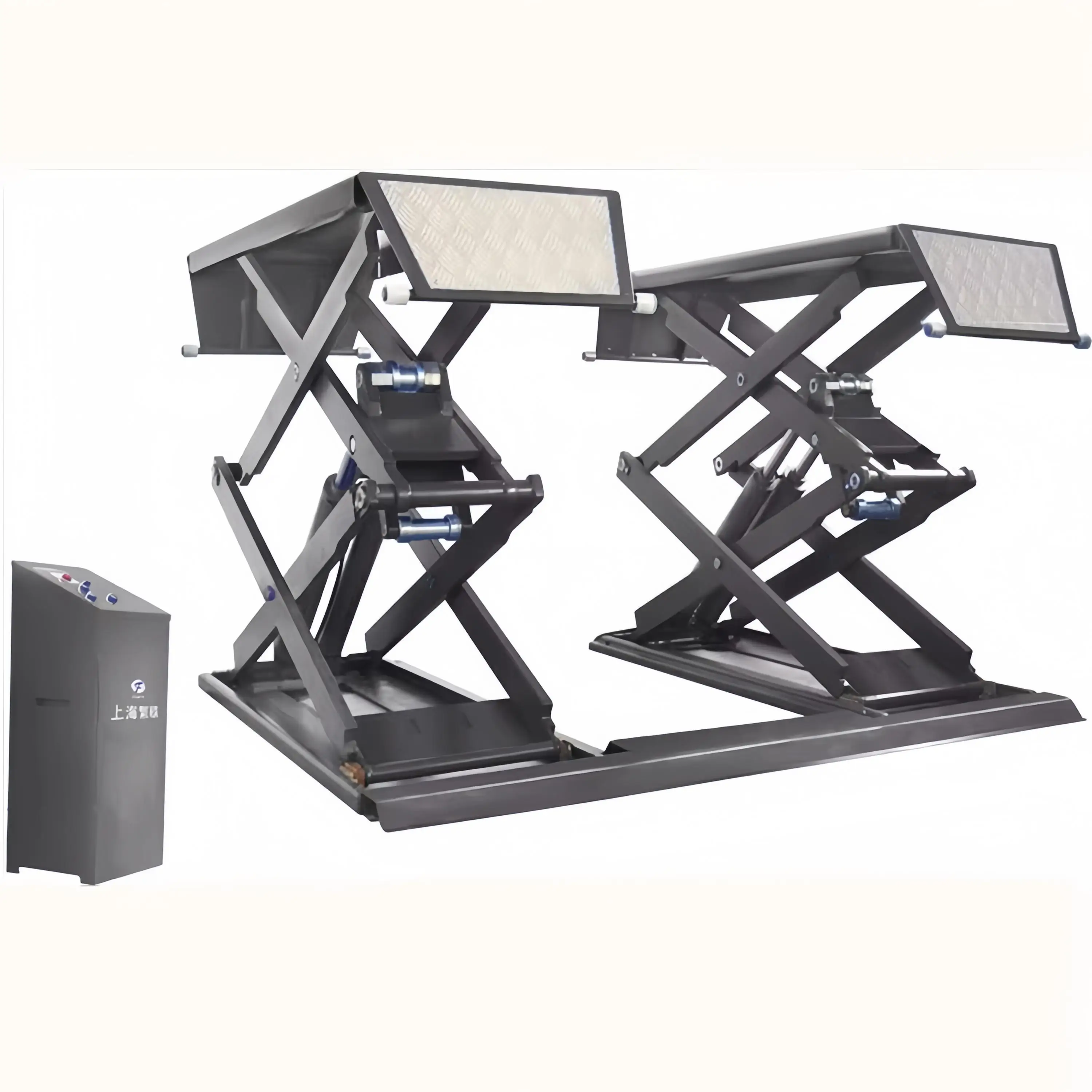 Best price In stock Fast delivery CE certification  nice four-cylinder high quality cheap Inground Scissor Hydraulic Car Lift