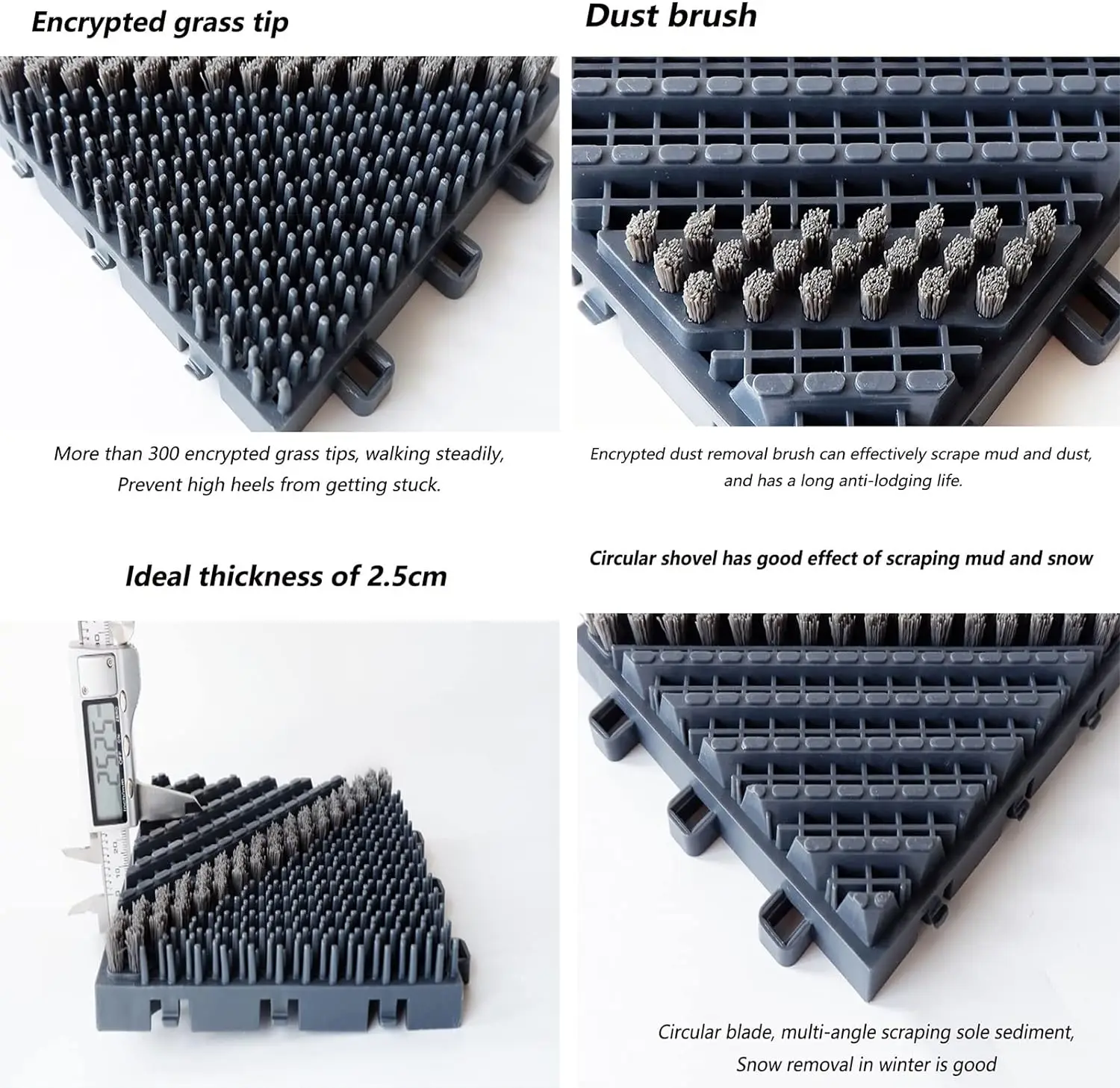 Manufacturers Top Quality EVA Modular Brush Mat Interlocking Entrance Mat Staircase Mat Interlocking Floor Doormat