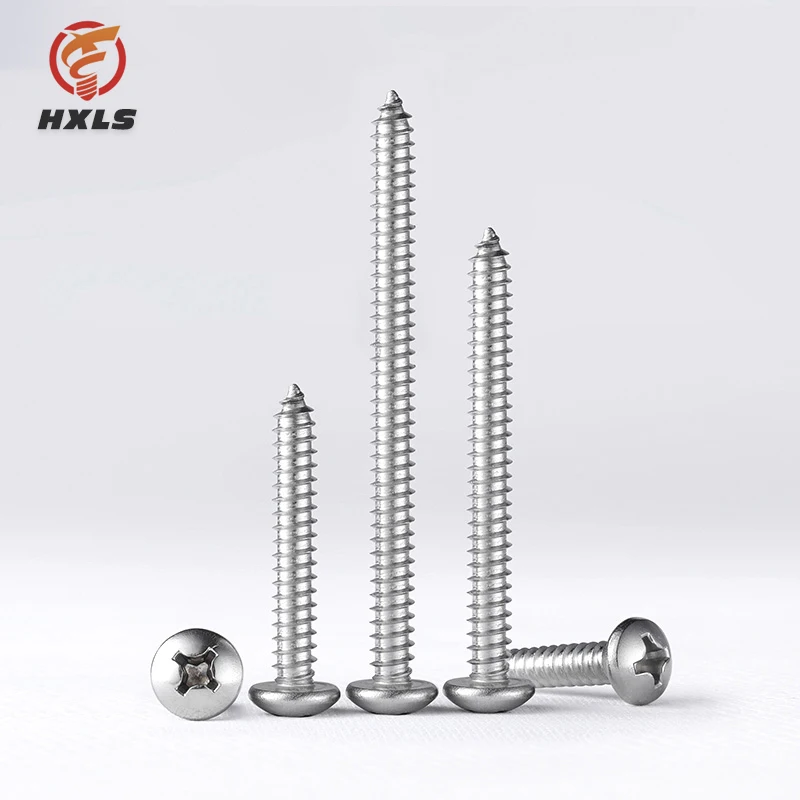 High quality SS304 SS316 Stainless steel din7981 pan head self tapping screw