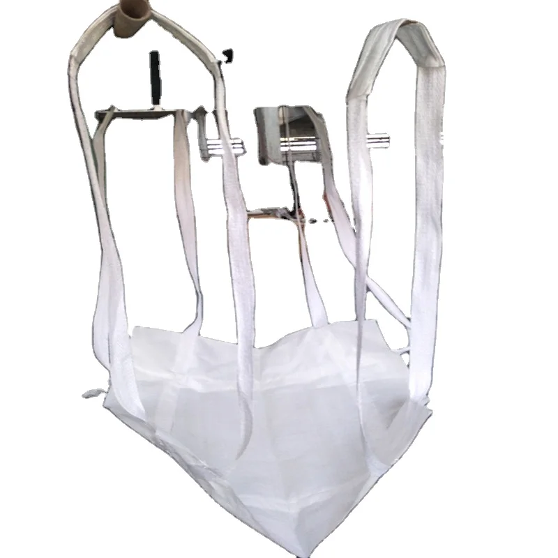 
1 ton or 2 ton 1m3 PP Plastic Sling Loop Contianer Bag FIBC Jumbo Bag 1000kg 2000kg Soft Tray FIBC Sling Ton Bag 