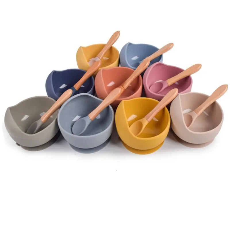 Кормушка для детей, мягкая силиконовая детская миска и ложка с логотипом на заказ