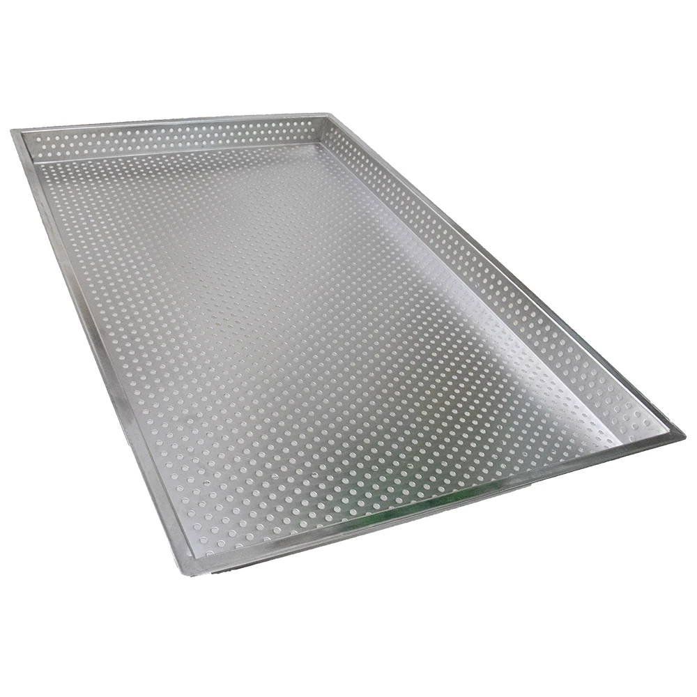 Food Grade Stainless Steel Perforated Wire Mesh Baking Tray Pan