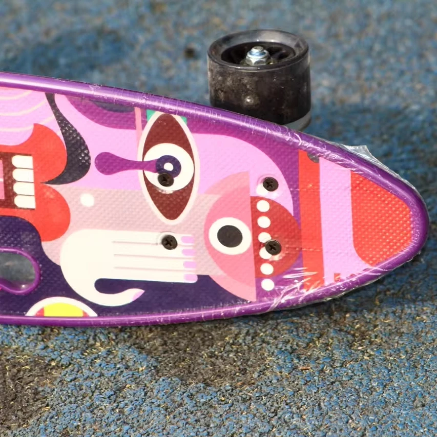 PP deck and aluminum truck skateboard fish board for street travel beginner