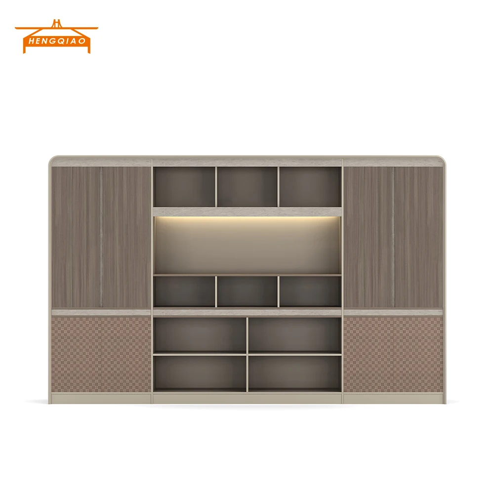 Оптовые пользовательские E1 Mdf современные деревянные шкафы для хранения документов