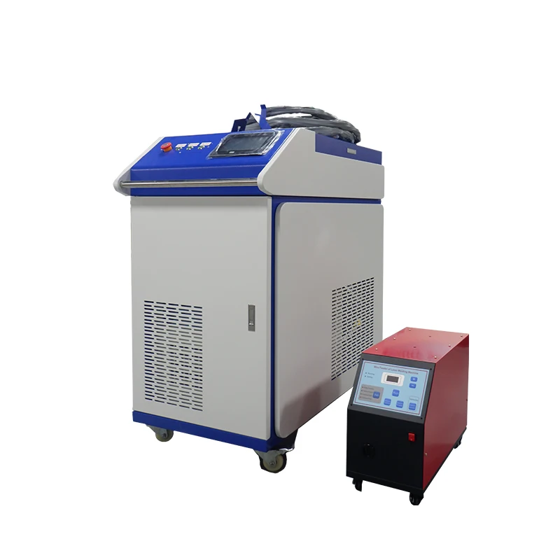 Portable 1500W Aluminum hand helad fiber laser spot welding machine for 4mm Stainless Steel Sheet  Continuous soldering