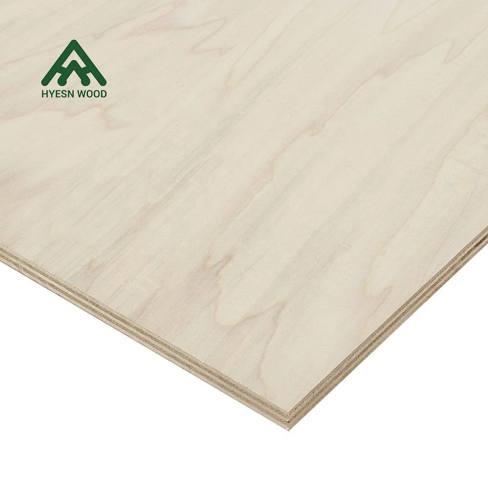 3mm 6mm 12mm 18mm 20mm 4*8ft prefinished plywoods 100% full birch veneer commercial plywood