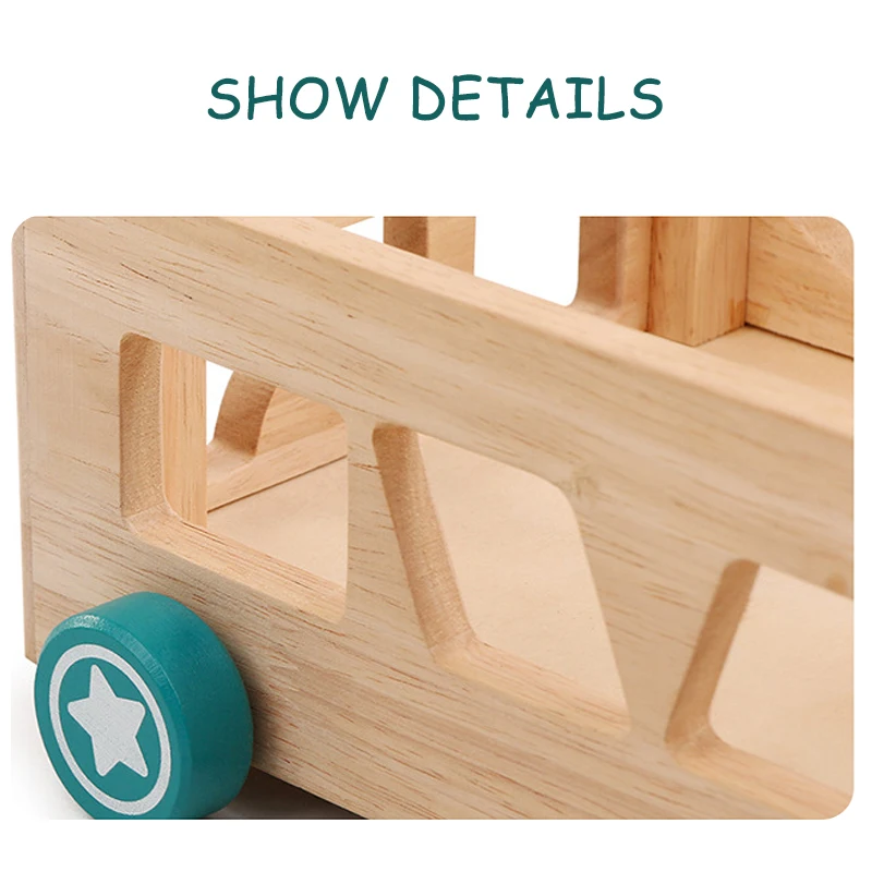 Montessori Wood Toy Wooden Sorter Baby Cube Kids Puzzle Game Preschool Learning Toys for Boys Girls