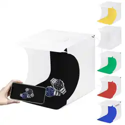 Mini Photo Studio 6 Color Backgrounds Portable Foldable Mini Studio Photography Light Box Tent Kit Photography Lighting Tent