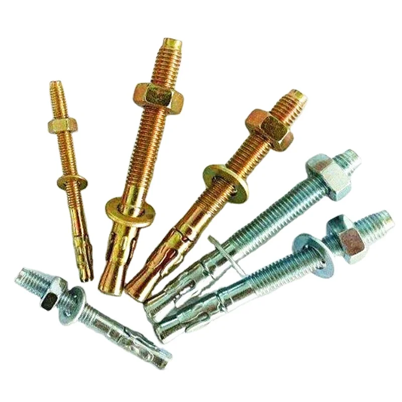 M10  M12 carbon steel bolts Wedge Anchor Steel Galvanized Wedge Anchor Through Bolts