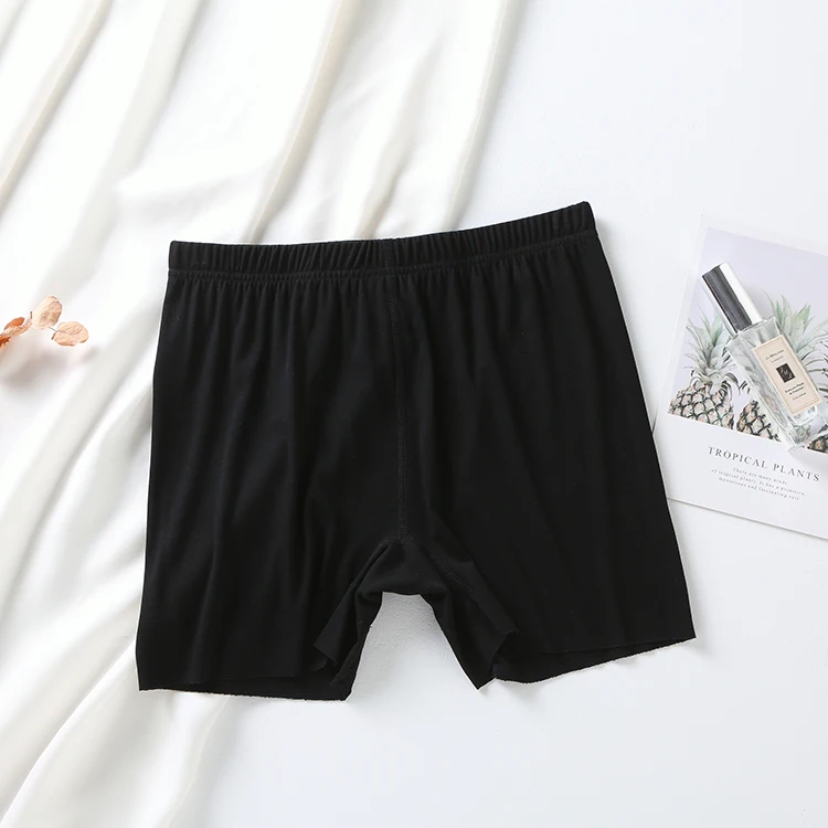 Summer Modal Non-trace High Waist Leggings For Women Boxer Safety Pants Cotton Crotch Panties For Women