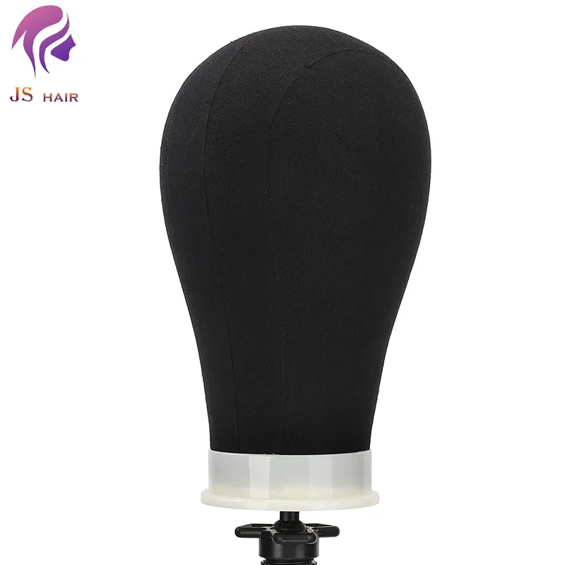 Cheap 21 22 23 24 25 inches Poly Canvas Block Head Mannequin Wig Stand For Styling Display Making Wigs