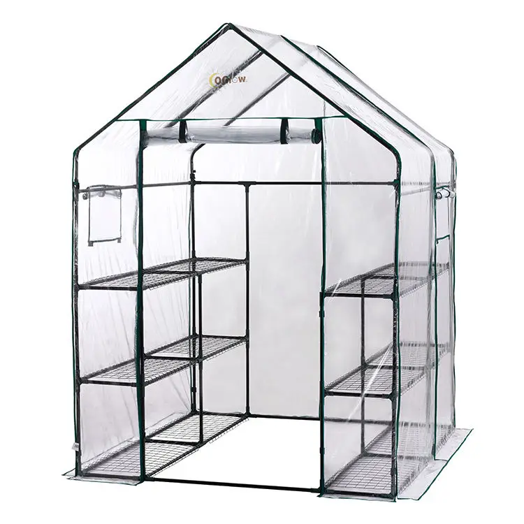 Greenhouse Green House For Flower PVC double compartment walk-in greenhouse Custom Outdoor Portable Greenhouse