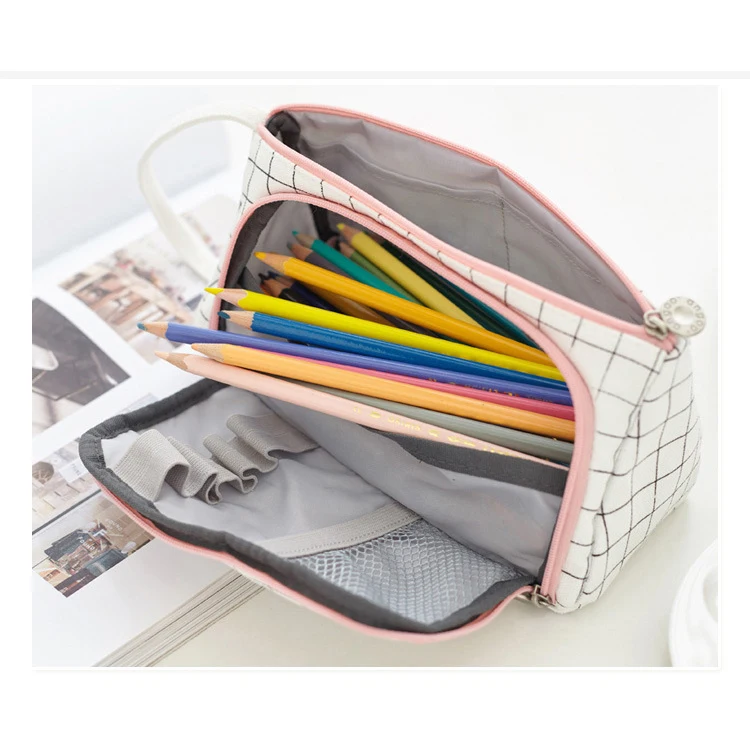 Пенал большой емкости, чехол для карандашей для средней и старшей школы, офиса, колледжа, для девушек и взрослых