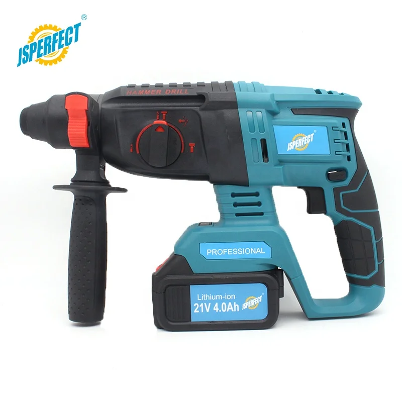 JSPERFECT electric cordless power hammer drill industrial grade 900R/MIN