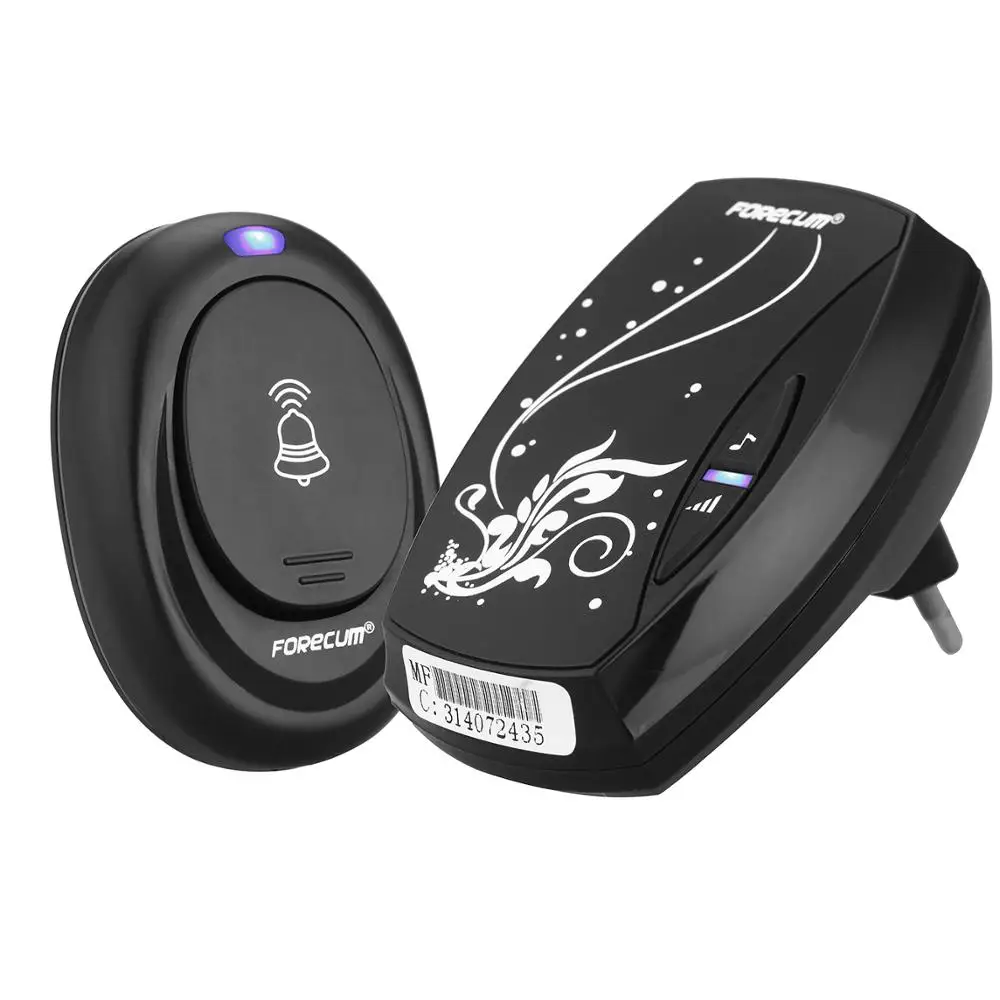 Waterproof Wireless Doorbell with 36 Chimes Single Receiver EU/US Plug Plug-in Type Door Bell Cordless Smart Home Door Bells