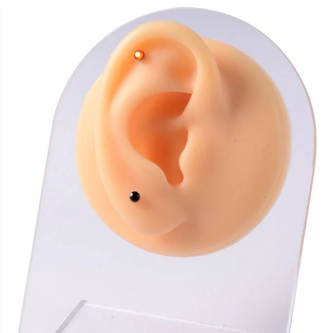 Nose studs earrings piercing jewelry silicone display