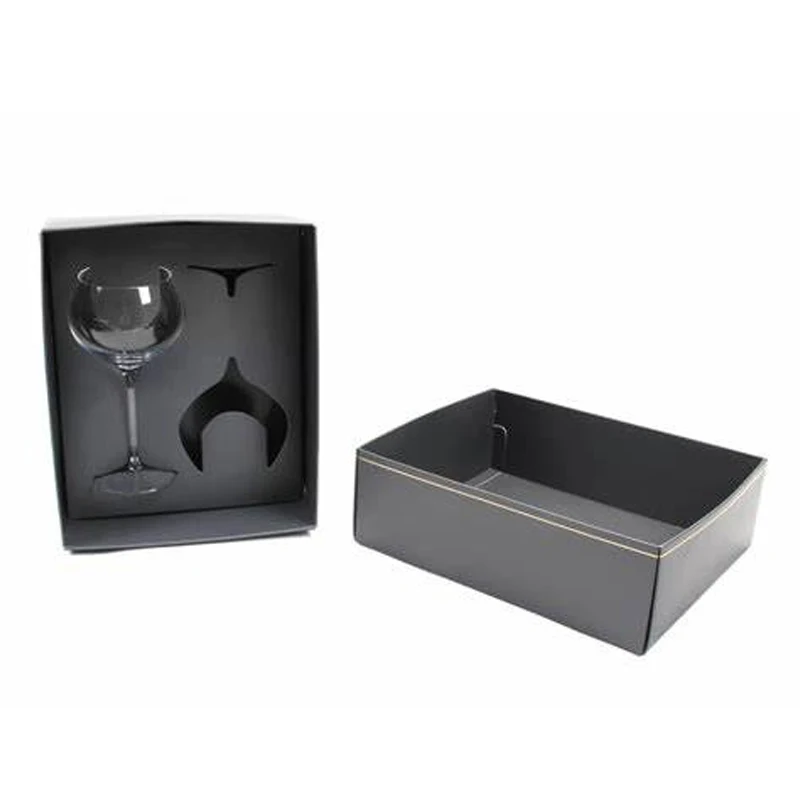 wholesale packaging boxes for glass cup and Paper Tumbler Glassware Wine Cup Set Box with foam insert