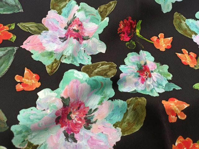 MIZUDA Woven Hard Twist Crepe Plain Fabric 70 Viscose 30 Lyocell Fabric Lightweight Floral Printed Fabric Free Sample