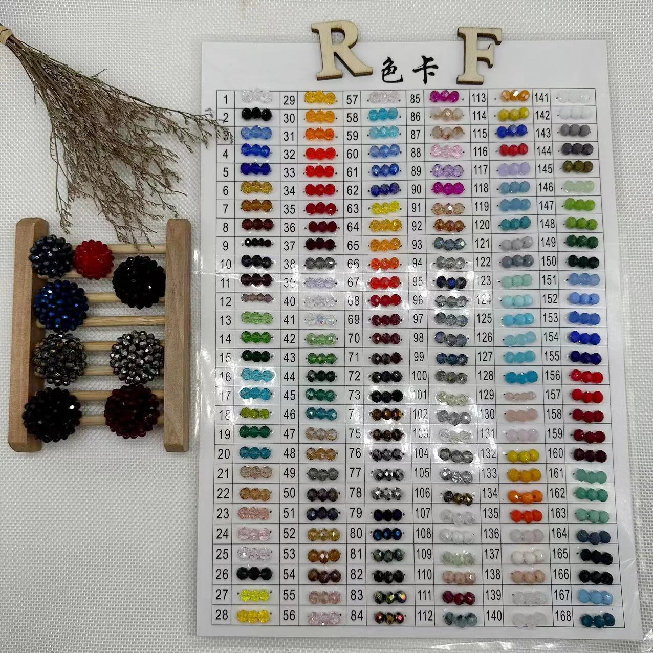 Classical Handmade Sewing Glass Beads Buttons Hand Beaded for Clothes Decorative