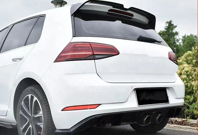  Новинка блеск для установки на ленте ABS 3 м черный спойлер в стиле Oettinger Volkswagen Golf 7 5 Rline MK7 MK7.5 автомобильные