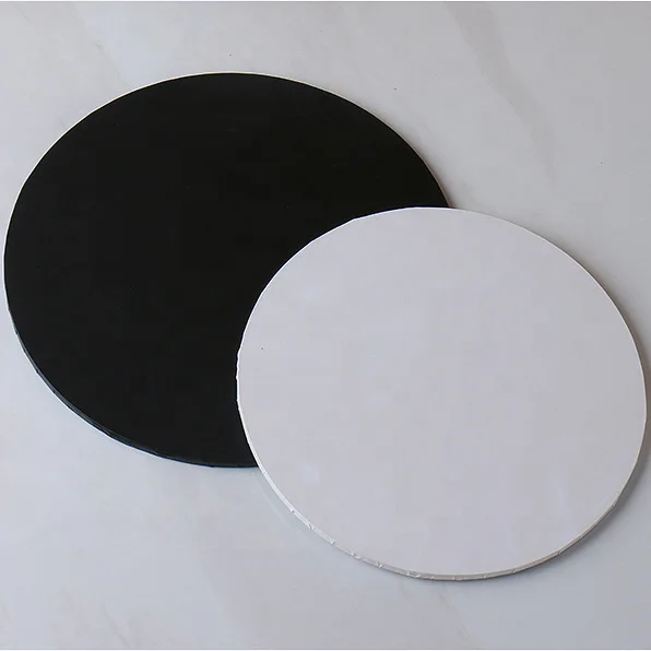 XJH Wholesale Custom High Quality Strong Matt White Masonite Cake Board MDF Cake Board