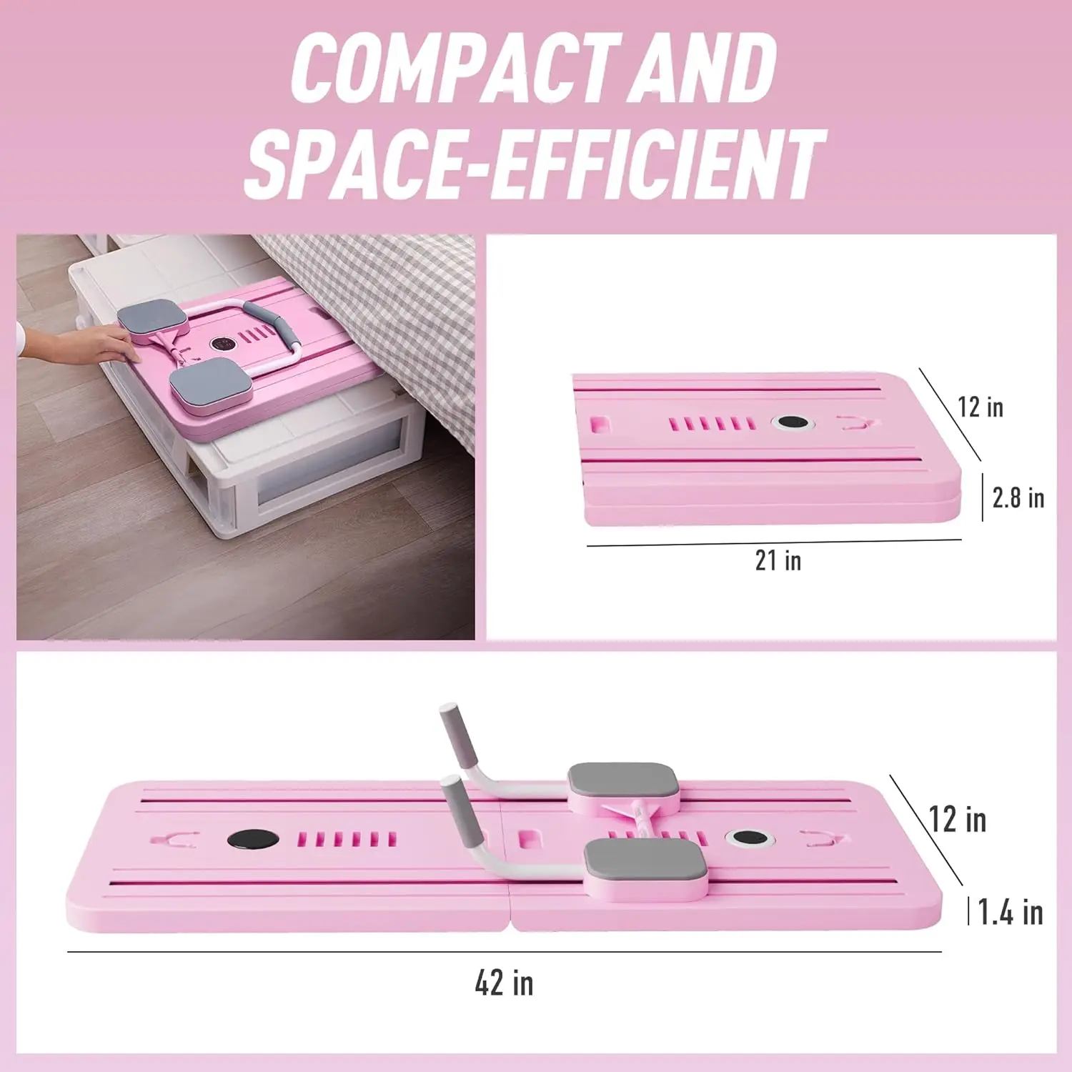 Light Up Use Exercise Foldable Push Up Board Muscle Building ABS Workout Machine Abdominal Wheel Plank Fitness Vest Tool