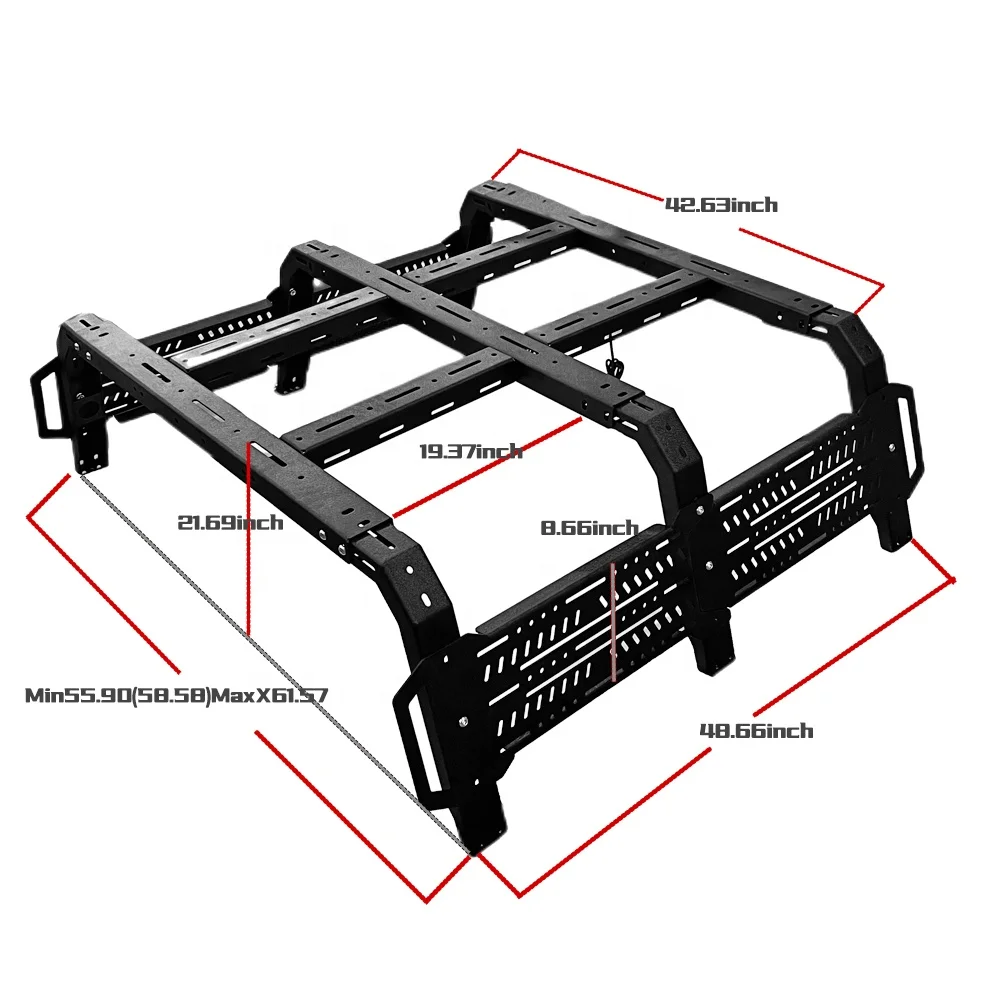 Spedking High quality wholesale prices pickup offroad accessories bed rack roof rack for jeep wrangler FORD F150 TOYOTA TACOMA