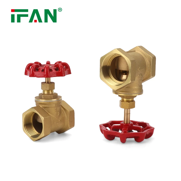IFAN High Pressure Gate Valve Brass 1/2 2 Inch Gate Valve Manual Forged Brass Gate Valve