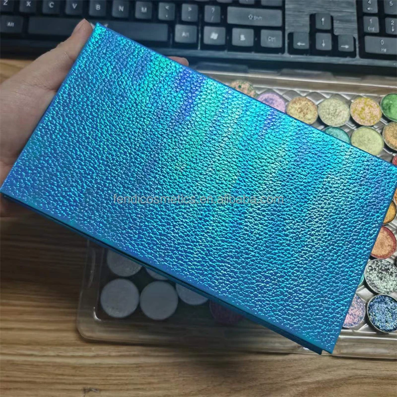 Empty Shiny Mermaid Empty Makeup Case Cardboard Empty Magnet Eyeshadow Palette Container