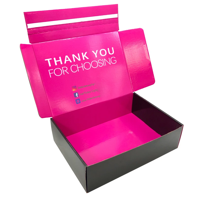 ASP Free design Wholesale extra large black custom paper corrugated shipping mailer box packaging extra large caja