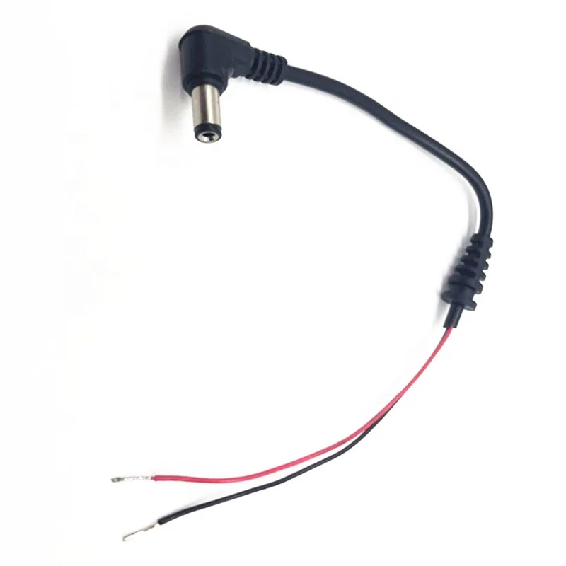 Custom DC cables 2.5*0.75mm 4.75X1.7mm 5.5x2.1mm 5.5x2.5mm Bare End Stripped Wire DC power Pigtail Cable