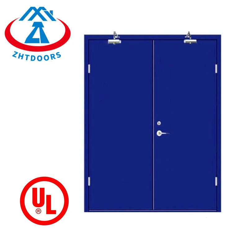 Ztdoors профессиональный ulul одобренный 120 мин утолщенный флаг аварийно-огнестойкие двухстворчатые дверные петли с сигнализацией