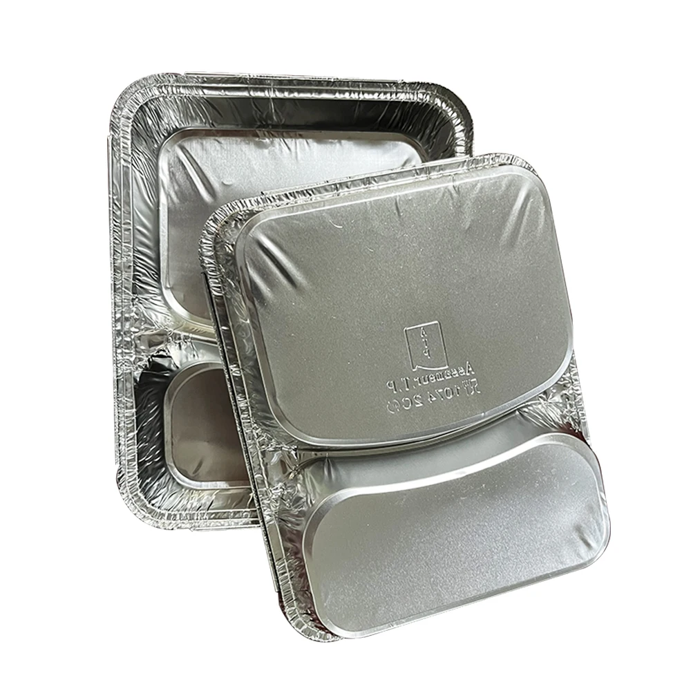Disposable Tin Foil Dishes Catering Food Packaging Aluminium Foil Container Disposable Foil Tray