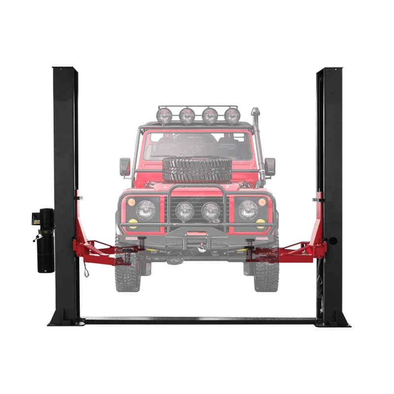 Chinese supplier 2 Post car lift Double Cylinder Hydraulic Maintenance Equipment 2 Columns  Lift with CE  two side lock release