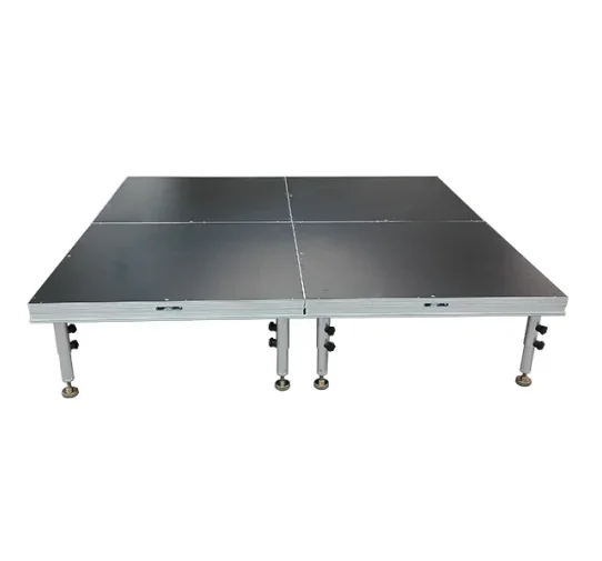 quick install aluminum interlock portable stage platform with anti-slip plywood deck for sale