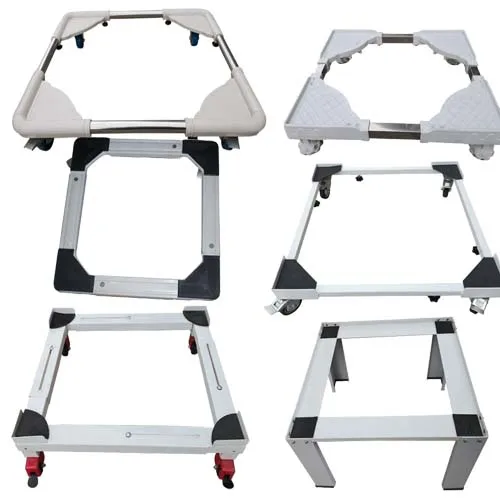 adjustable size square tube washer bracket washing machine mobile stand