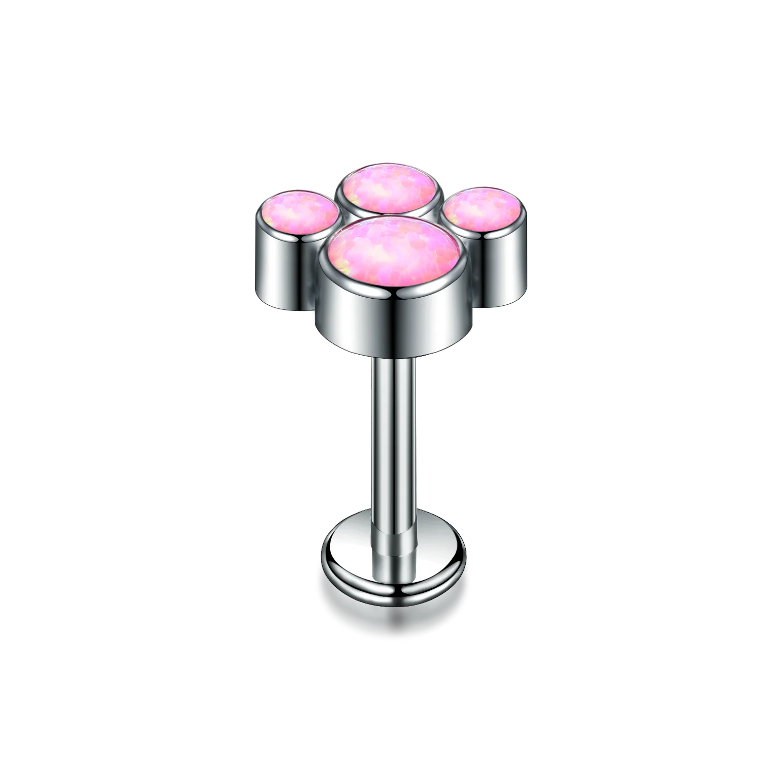 High Quality Custom G23 14G 16G 18G Lip Rings Opal Women Body Piercing Stud Earrings For Women