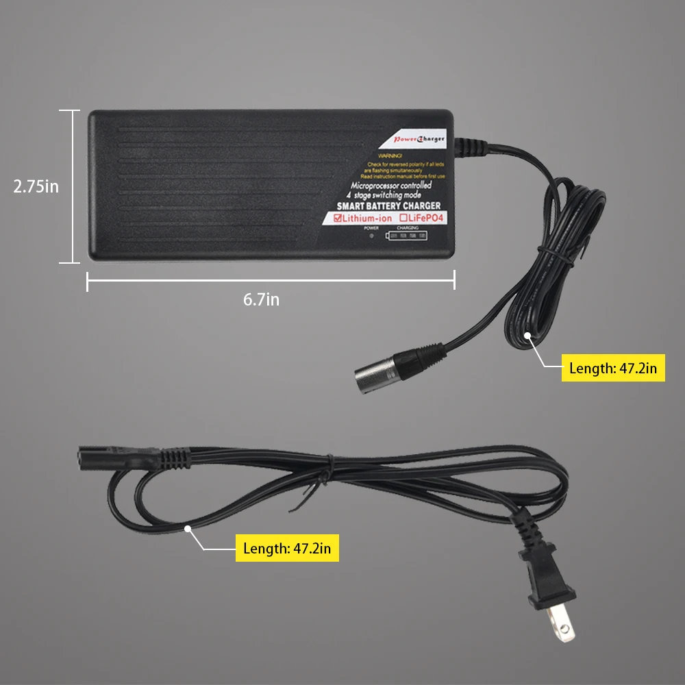 Зарядное устройство для литий-ионных аккумуляторов, 12 В, 24 В, 42 в