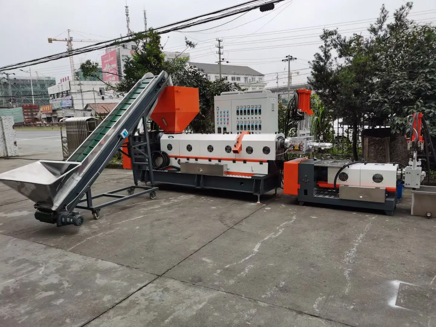 auxiliary equipment other machines mini extruder price granules extruder pallet granulator recycling plastic dana making machine