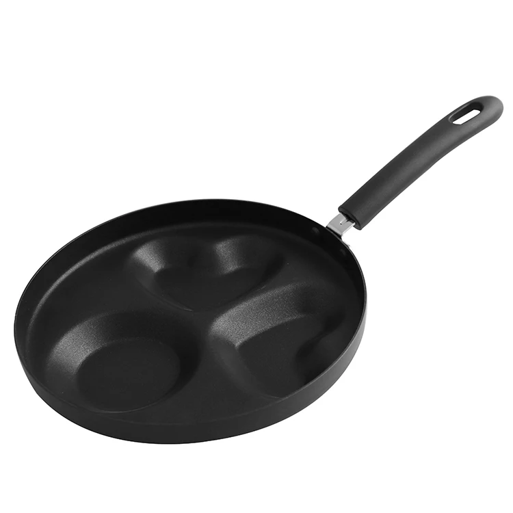 Cheap heart shape mini breakfast non-stick pancake egg frying pan