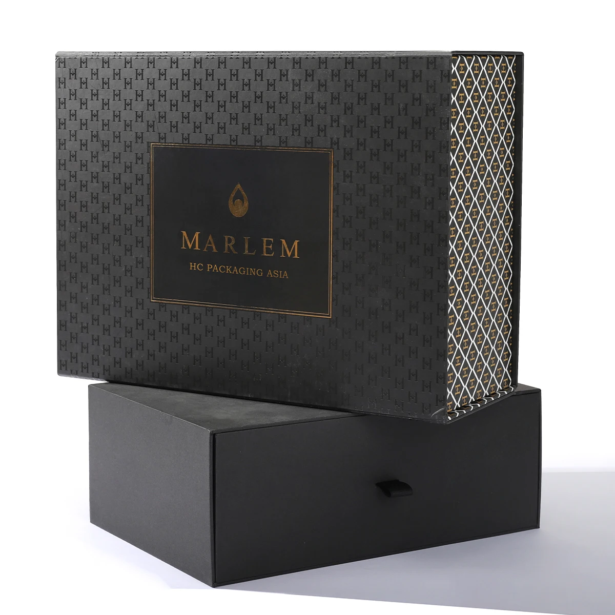 Custom Logo Printed Foldable Garment Black Packaging Magnetic Box  Men Leather Shoes Boxes