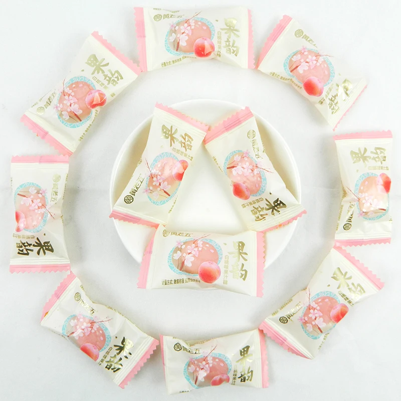 White Peach Juice Flavour Hard Candy Delicious Nice Taste 10kg/carton Wedding Use