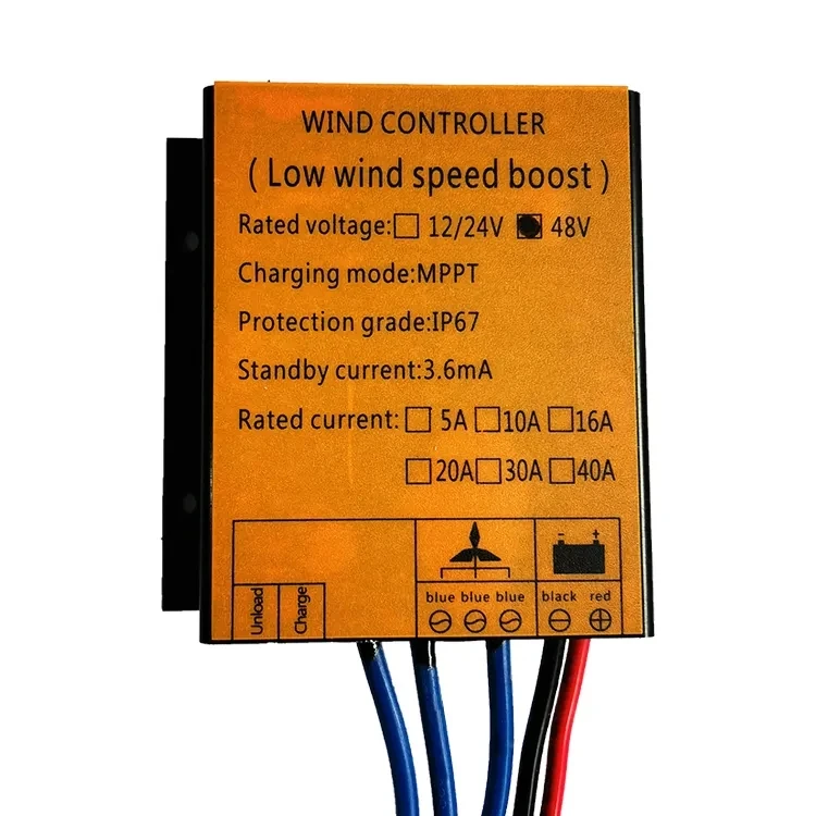 Factory Wind turbine MPPT Charge Controller 12v 24v AUTO 48V LOW WIND SPEED VOLTAGE Regulator for Wind Generator Three Phase