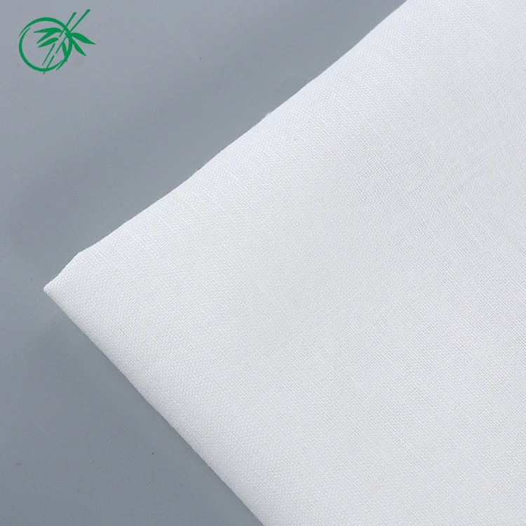 Comfortable plain wholesale linen rayon blend stock rayon fabric with slub for Dress