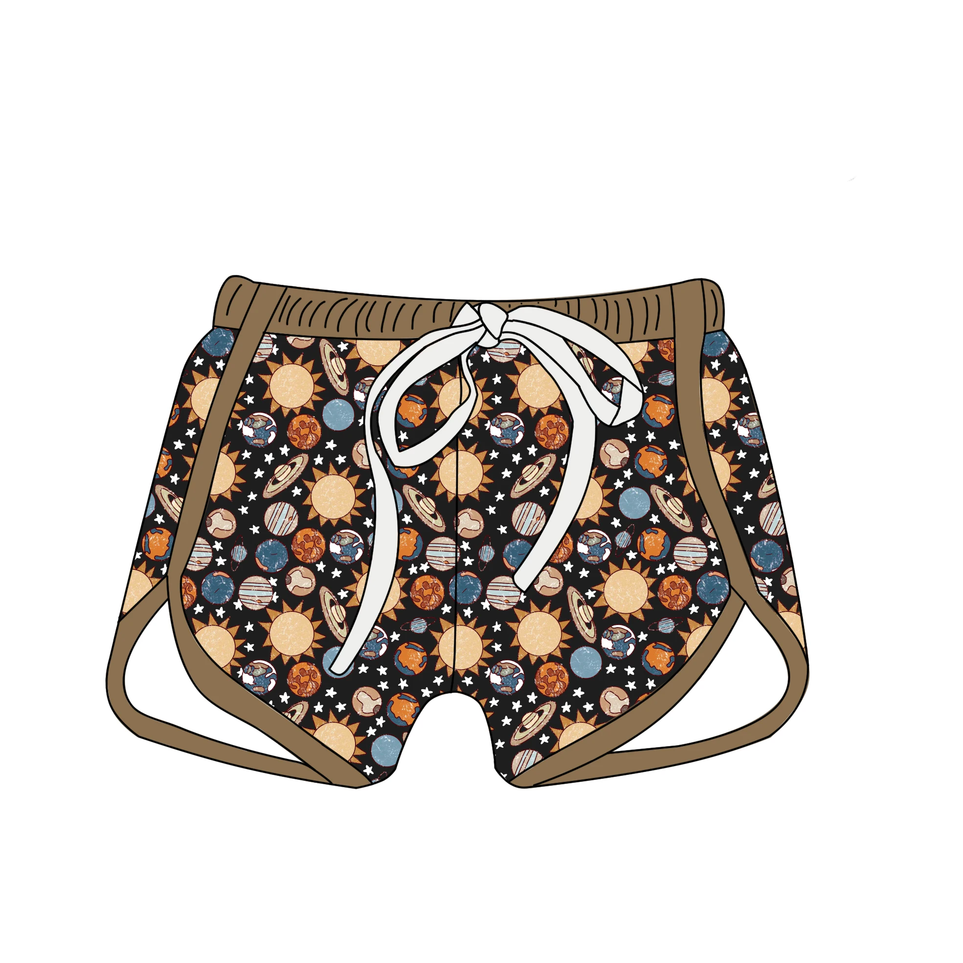 Qingli OEM Cute Western girls beach swimwear shorts Summer custom shorts swimming baby kids pants Sports