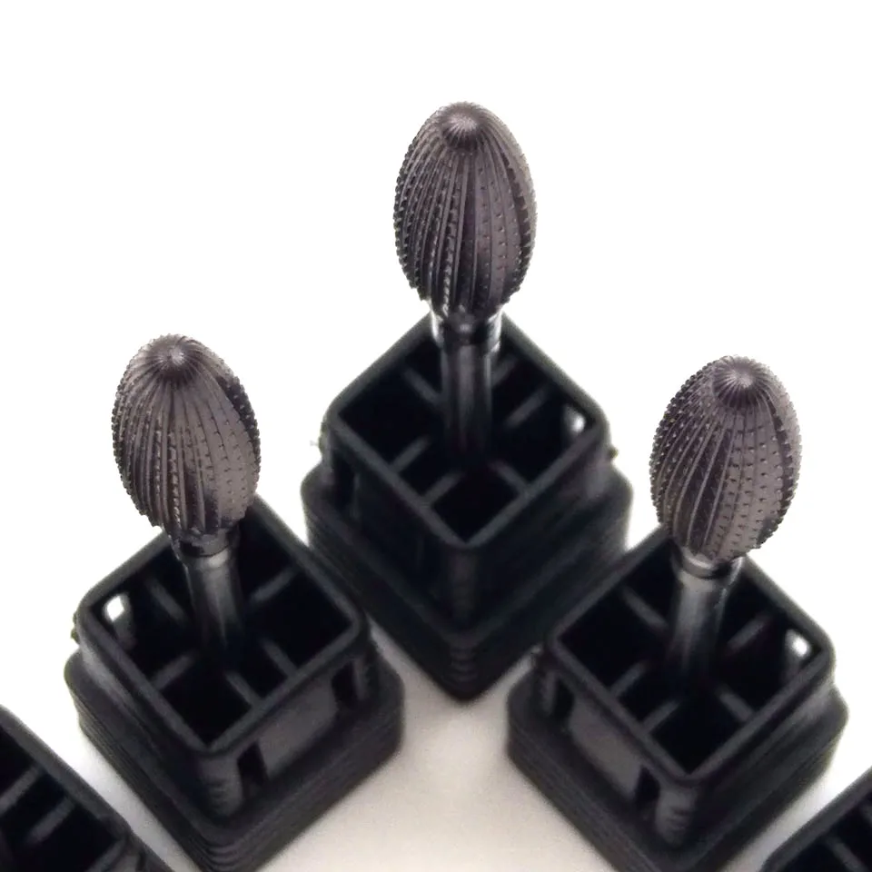 Черные титановые сверла HYTOOS для ногтей 3/32 дюйма вольфрамовые карбидные ступенчатые сверла для маникюра электрические сверла для ногтей аксессуары инструменты для ногтей